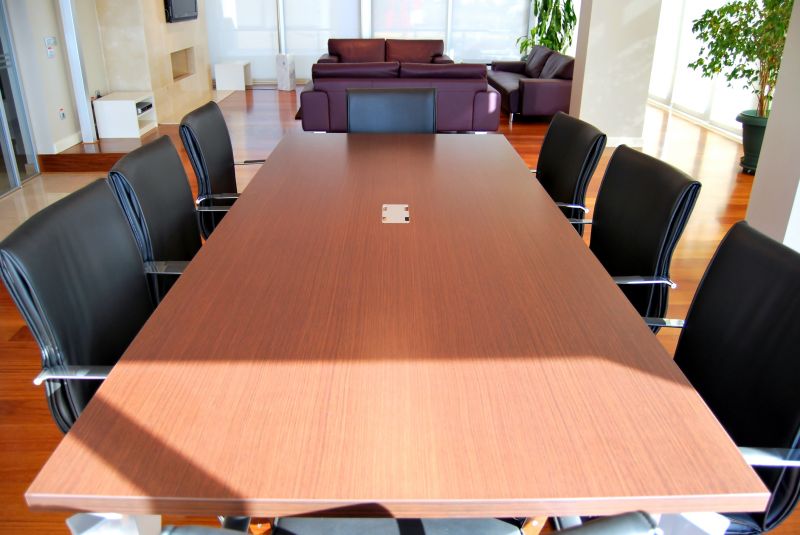 Conference Table with Custom Inlays